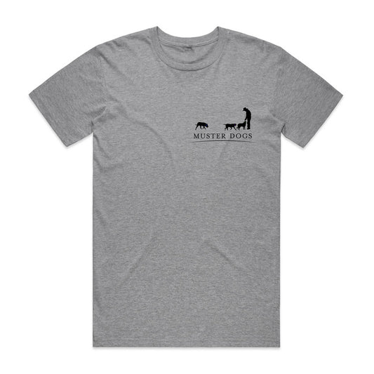 Muster Dogs Mustering Grey Tee