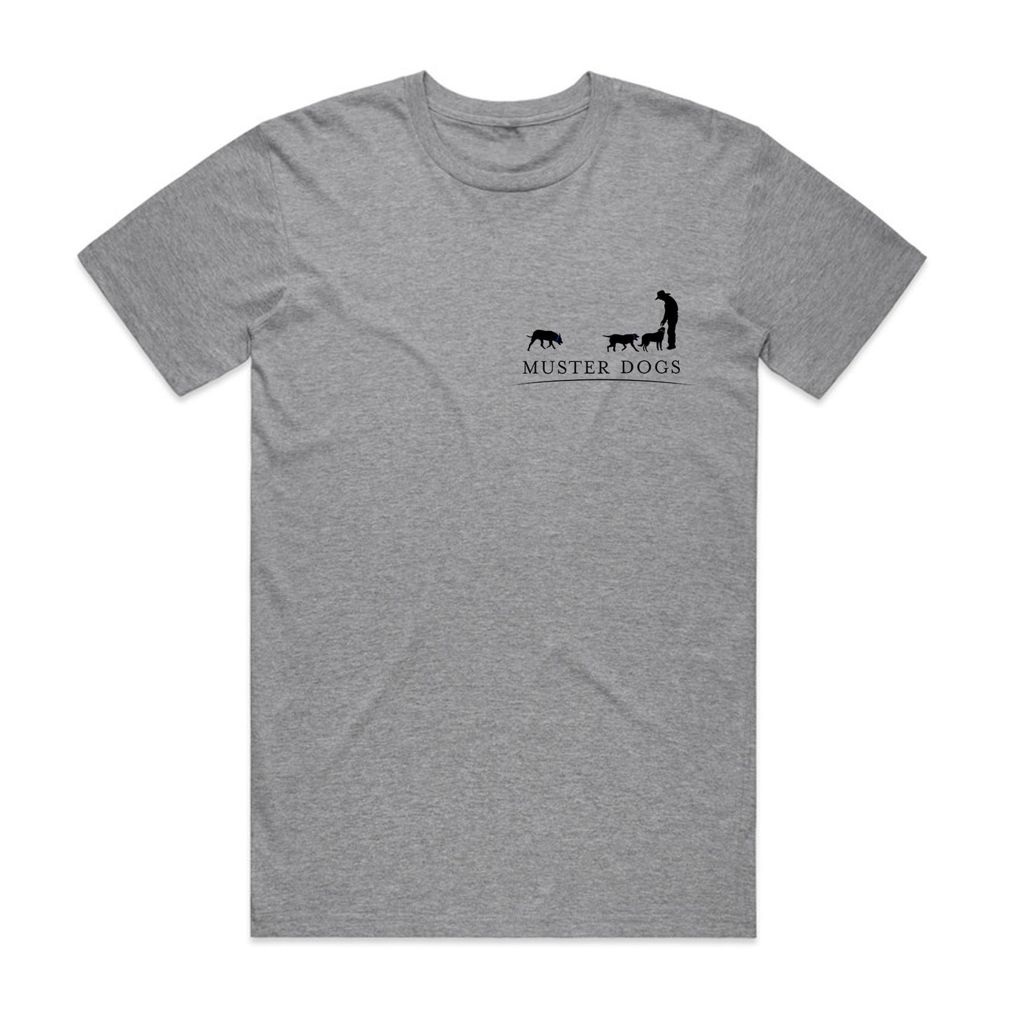 Muster Dogs Mustering Grey Tee