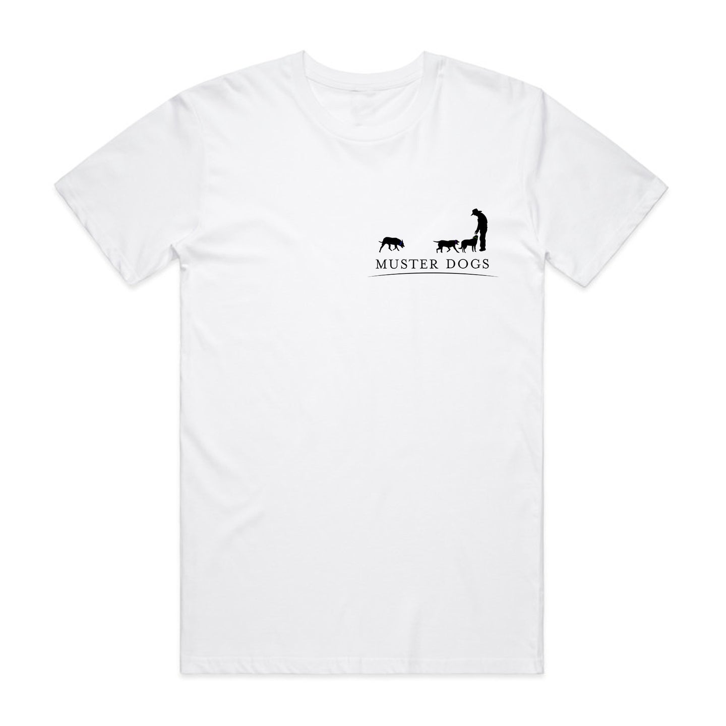 Muster Dogs Mustering White Tee