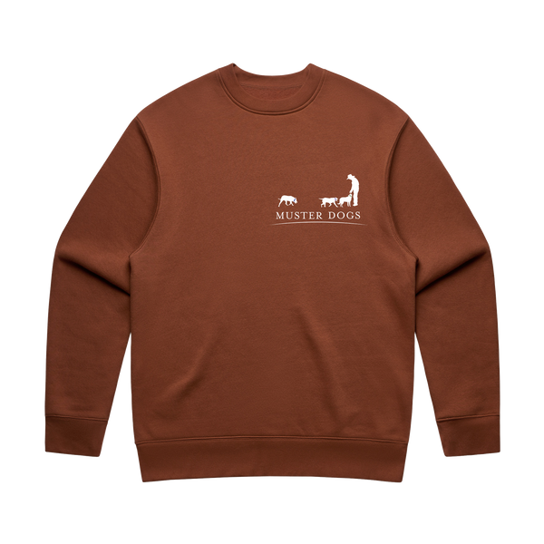 Muster Dogs Mustering Clay Crewneck