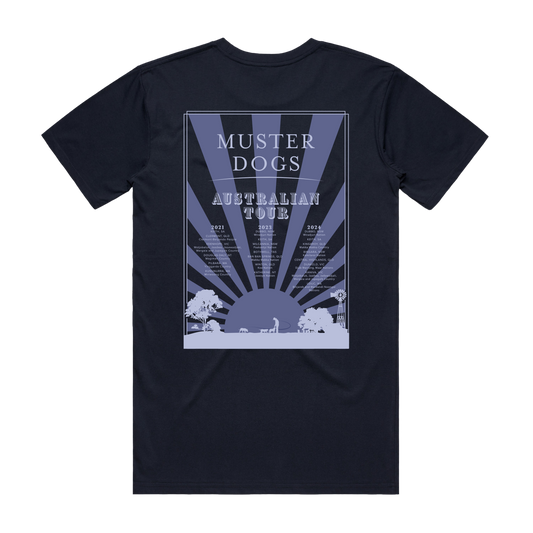 Muster Dogs Tour Tee - Navy