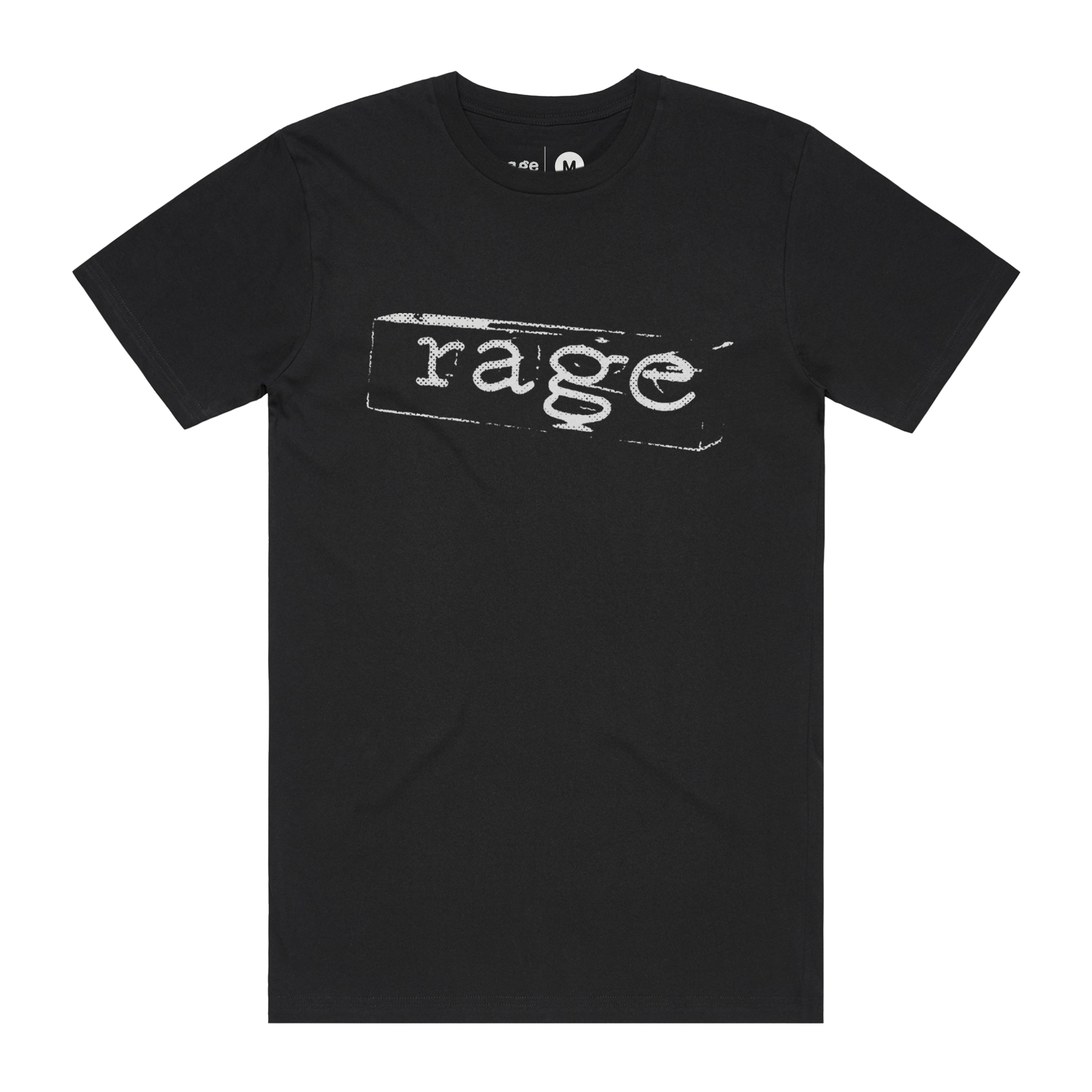 Rage White Lightbox Oversized Heavy Tee (Black) – ABC Merch