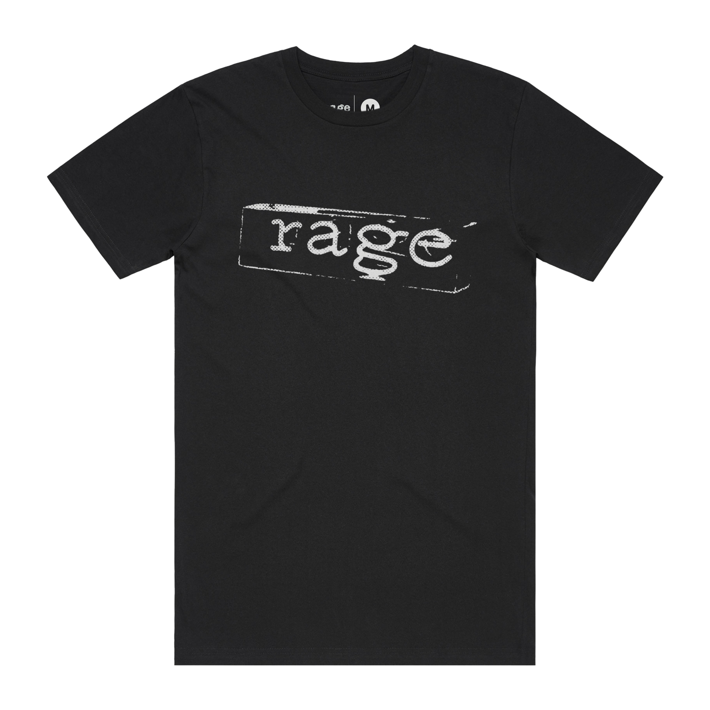 Rage White Lightbox Oversized Heavy Tee (Black)