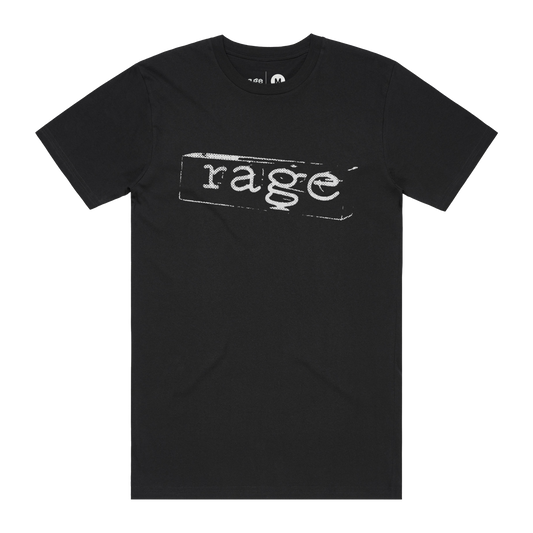 Rage White Lightbox Oversized Heavy Tee (Black)