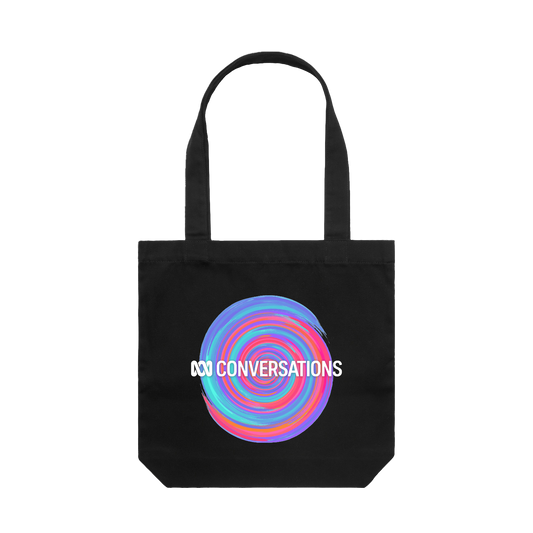 Conversations Black Tote Bag