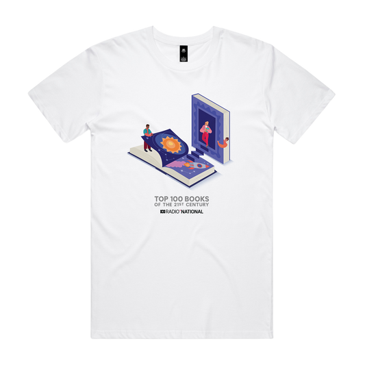 Top 100 Books Solar White Tee