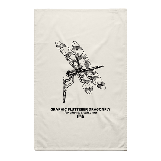 Graphic Flutterer Dragonfly Tea Towel