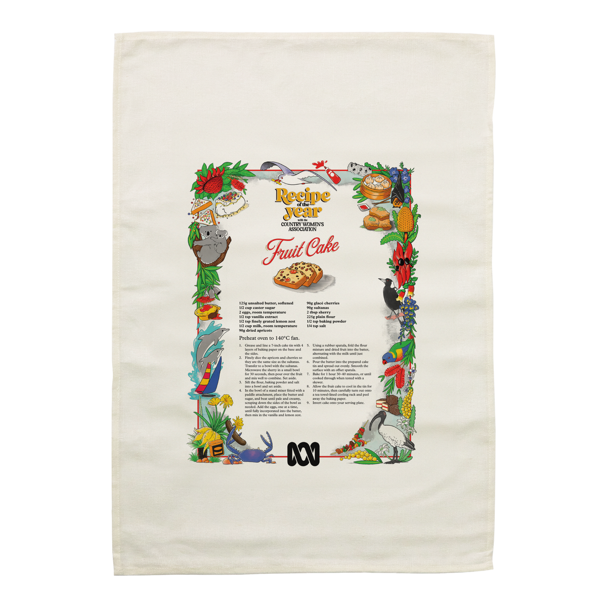 Recipe of the Year: Fruit Cake Tea Towel Cream — Cream front