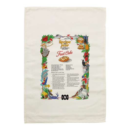 Recipe of the Year: Fruit Cake Tea Towel Cream — Cream front