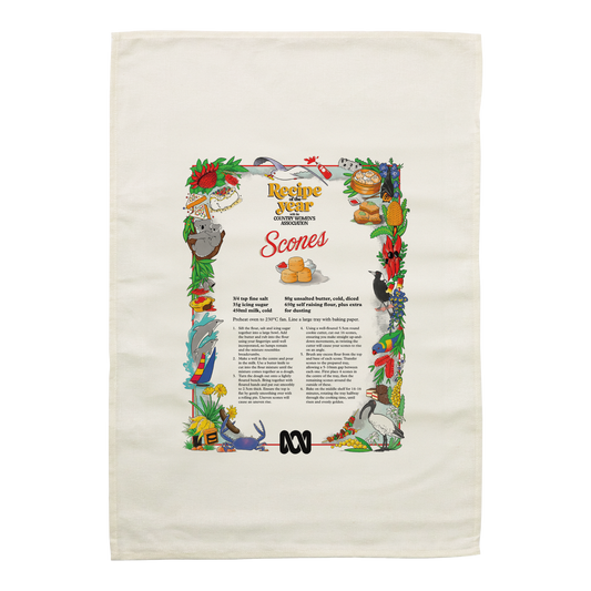 Recipe of the Year: Scones Tea Towel Cream — Cream front