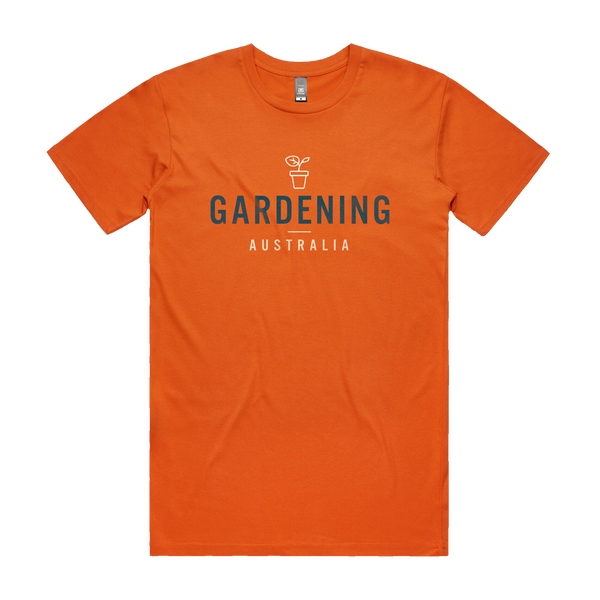 Gardening Australia Orange T-Shirt with GA Logo Design