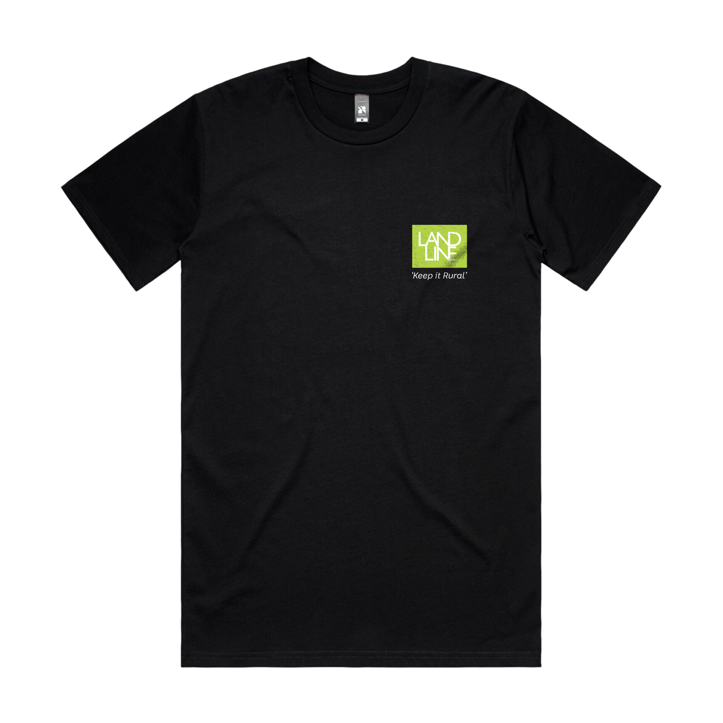 Landline Black T-Shirt with Keep It Rural Logo 