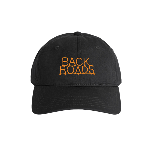 Black Back Roads Cap with Embroidered Logo